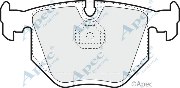 APEC BRAKING Комплект тормозных колодок, дисковый тормоз PAD820